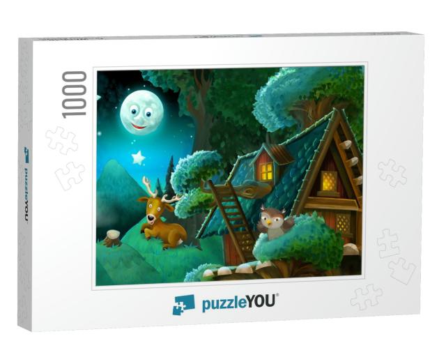 Fable Stage - Cartoon Illustration for the Children... Jigsaw Puzzle with 1000 pieces