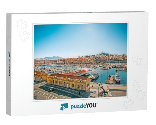 Panoramic Cityscape of Vieux Port, Marseille, Provence, F... Jigsaw Puzzle
