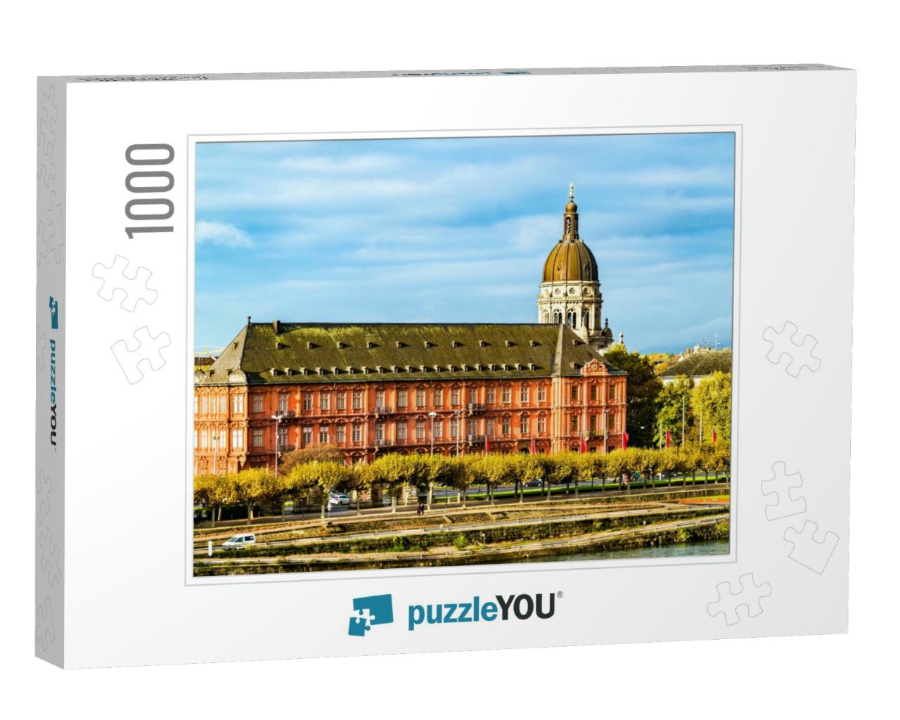 The Electoral Palace & the Christ Church in Mainz - Rhine... Jigsaw Puzzle with 1000 pieces
