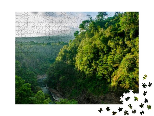 Cachi Dam At Cartago, Costa Rica... Jigsaw Puzzle with 1000 pieces