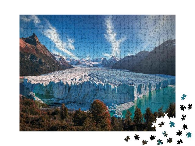 The Perito Moreno Glacier is a Big Glacier Located in the... Jigsaw Puzzle with 1000 pieces