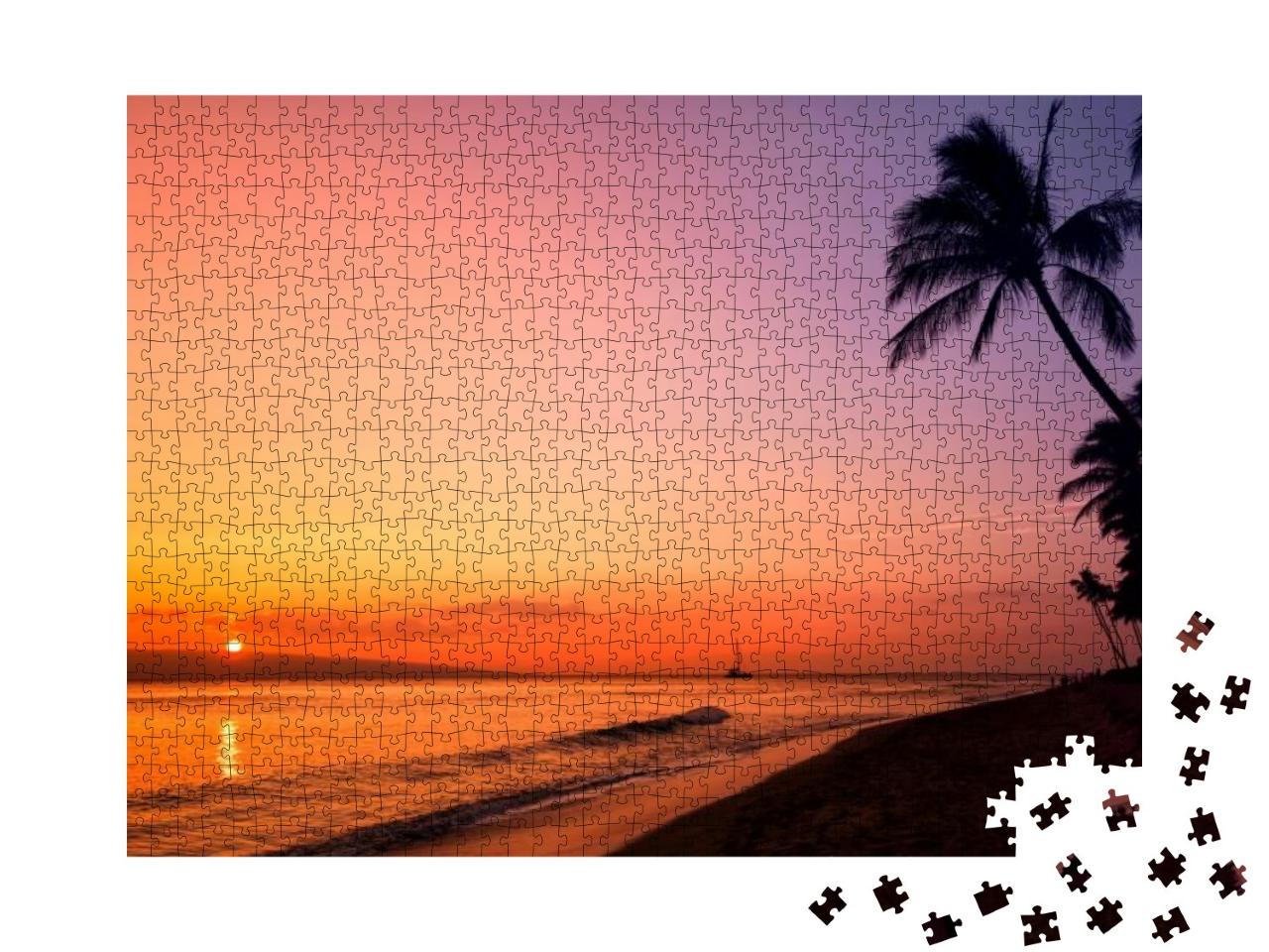 Hawaii Sunset... Jigsaw Puzzle with 1000 pieces