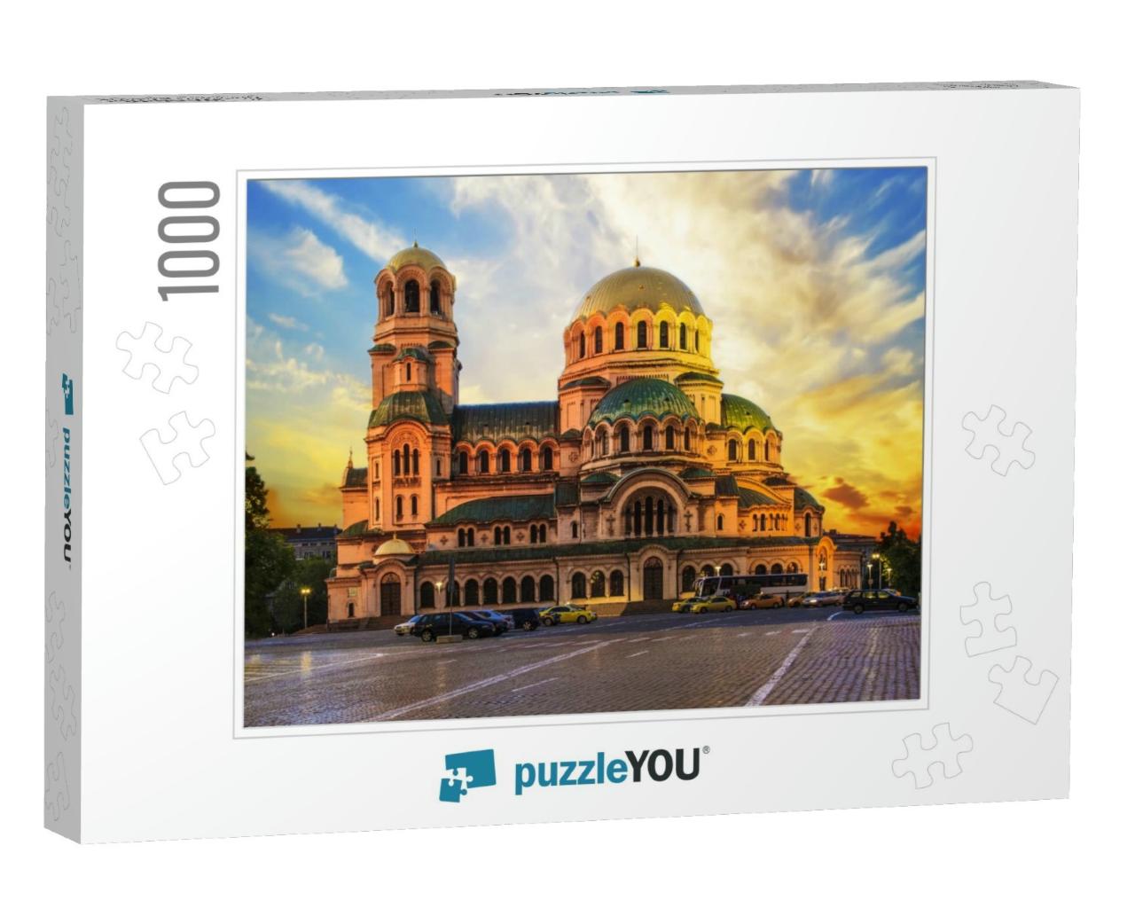 A Beautiful View of the Alexander Nevsky Cathedral in Sof... Jigsaw Puzzle with 1000 pieces
