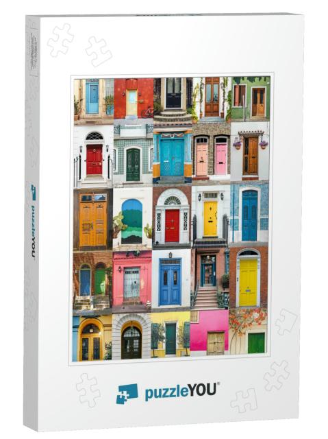 Colorful Collection of Entrance Doors from Around the Wor... Jigsaw Puzzle
