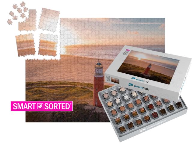 Texel Lighthouse During Sunset Netherlands Dutch Island T... | SMART SORTED® | Jigsaw Puzzle with 1000 pieces