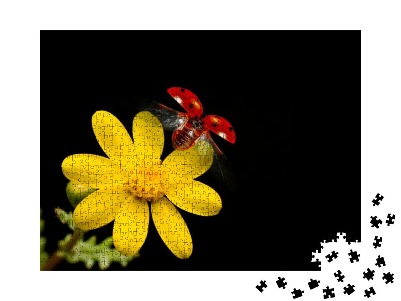 Beautiful Ladybug on Leaf Defocused Background... Jigsaw Puzzle with 1000 pieces