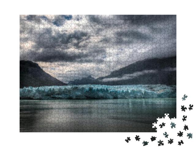 Margerie Glacier in Glacier Bay National Park & Preserve... Jigsaw Puzzle with 1000 pieces