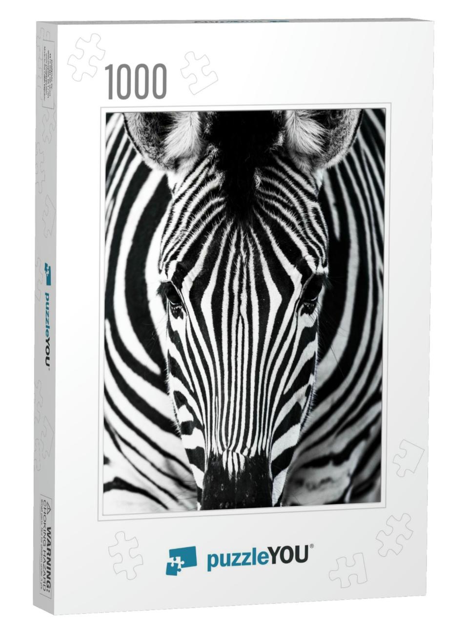 Background Which the Structure of Hide of Zebra is Repres... Jigsaw Puzzle with 1000 pieces