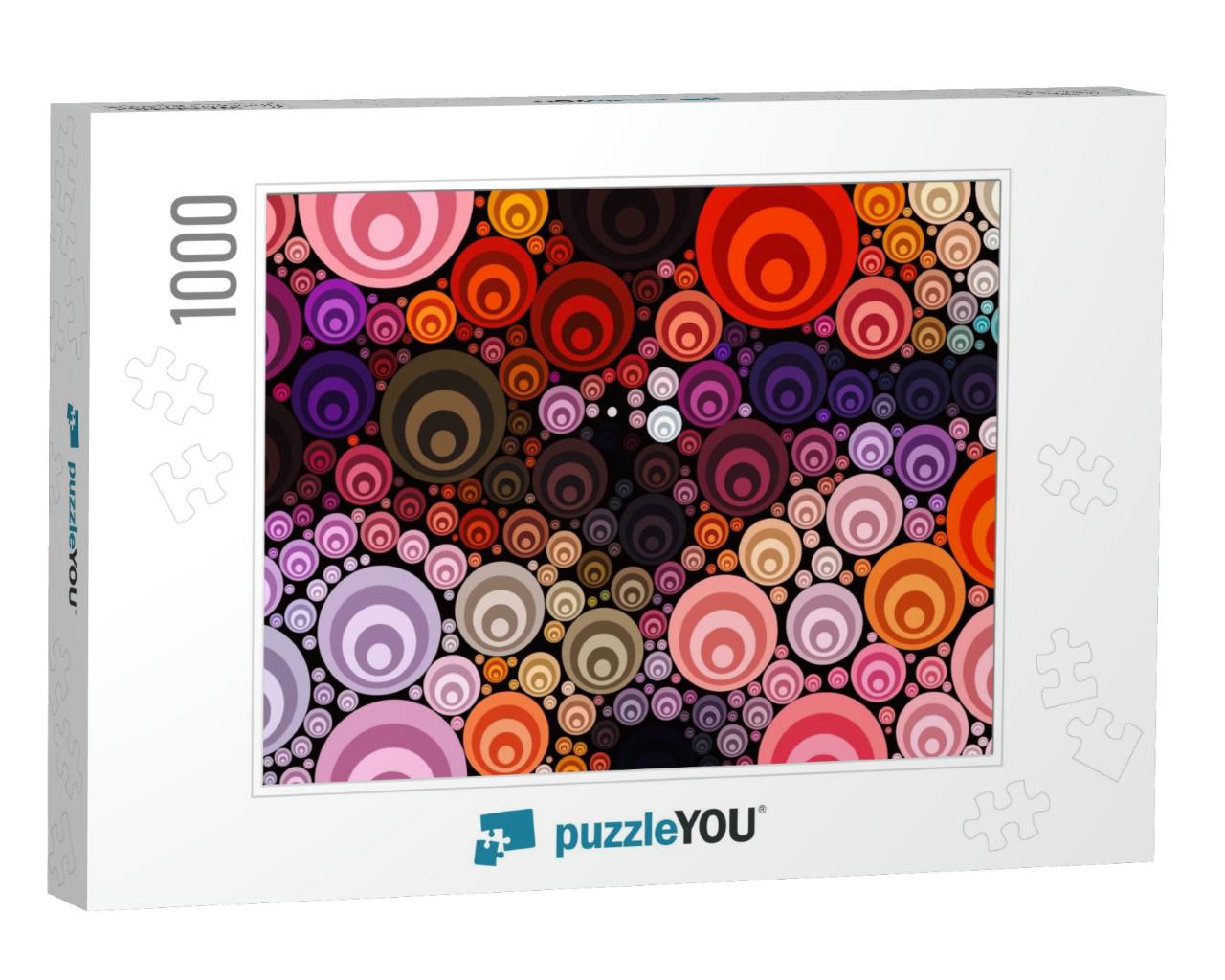Abstract Colorful Geometrical Artwork, Abstract Graphical... Jigsaw Puzzle with 1000 pieces