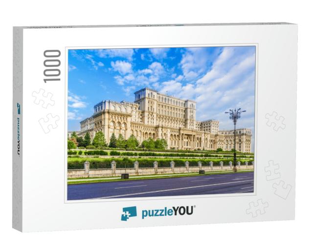 The Palace of the Parliament, Bucharest, Romania... Jigsaw Puzzle with 1000 pieces