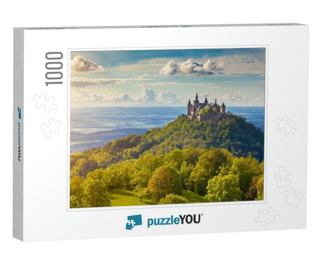 Aerial View of Famous Hohenzollern Castle, Ancestral Seat... Jigsaw Puzzle with 1000 pieces