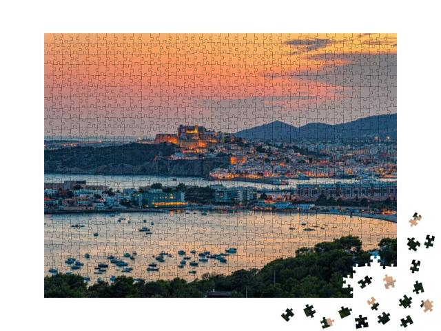 Beautiful View of Ibizas Beach on a Warm Summer Day, Bale... Jigsaw Puzzle with 1000 pieces
