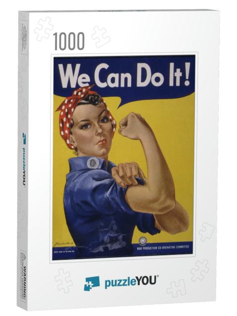 We Can Do It! World War 2 Poster Boosting Morale of Ameri... Jigsaw Puzzle with 1000 pieces