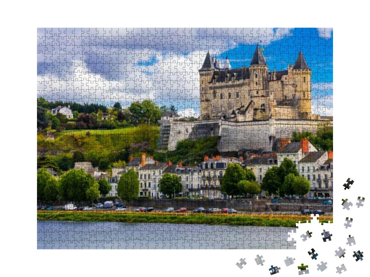 Great Medieval Castles of Loire Valley - Beautiful Saumur... Jigsaw Puzzle with 1000 pieces