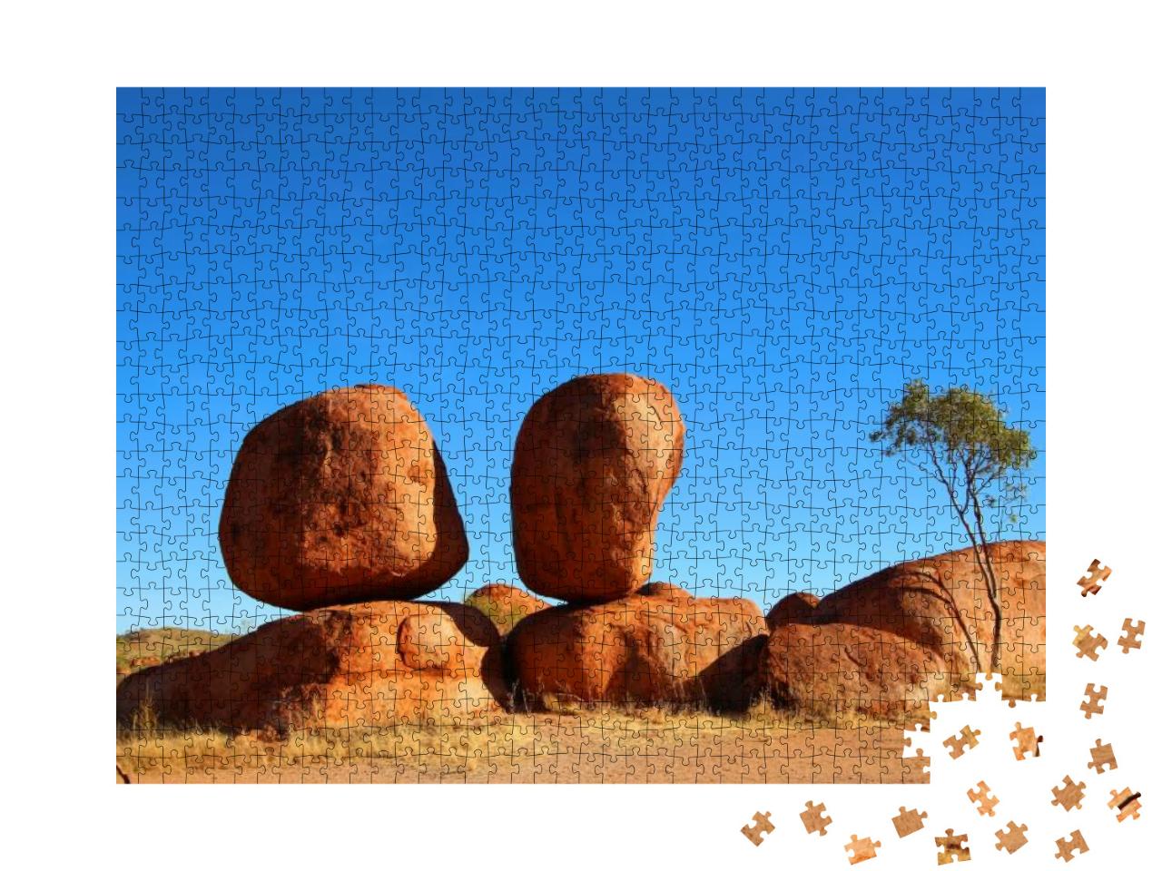Devils Marbles, Australian Outback... Jigsaw Puzzle with 1000 pieces