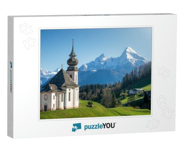 Classic Panoramic View of Scenic Snow-Capped Watzmann Mou... Jigsaw Puzzle