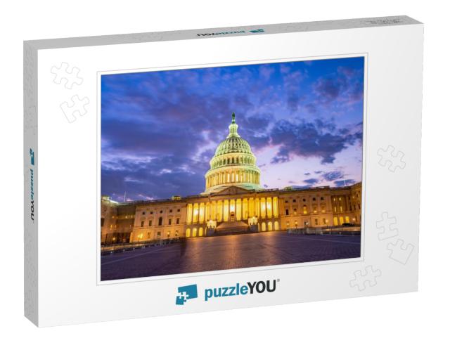 The United States Capitol At Night, Often Called the Capi... Jigsaw Puzzle