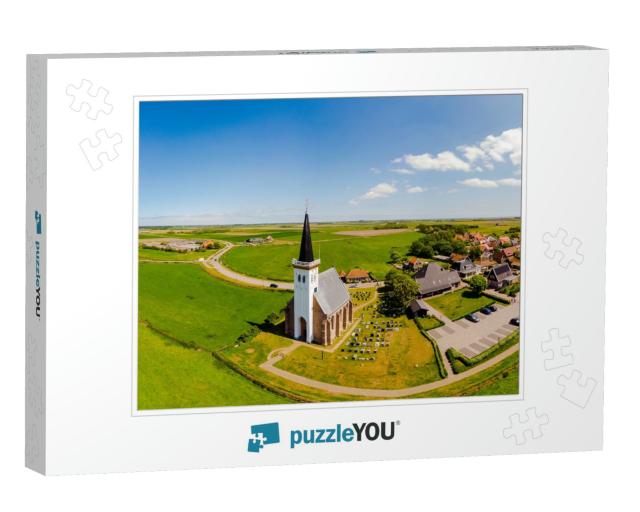 White Church Den Hoorn Texel Netherlands, Beautiful Churc... Jigsaw Puzzle