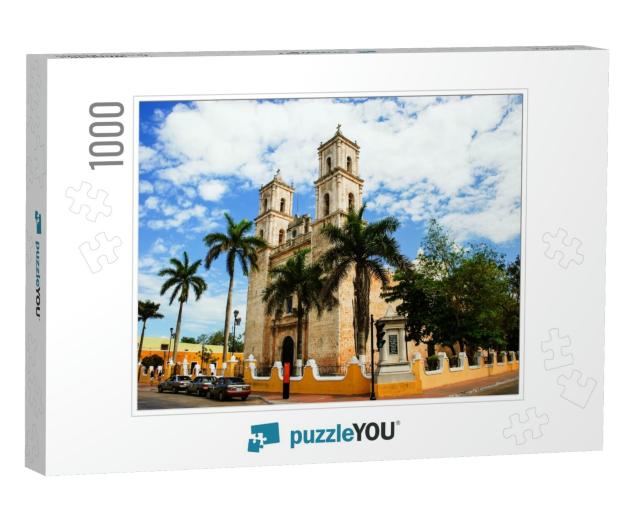 Valladolid, Mexico. Cathedral De San Servasio During the... Jigsaw Puzzle with 1000 pieces