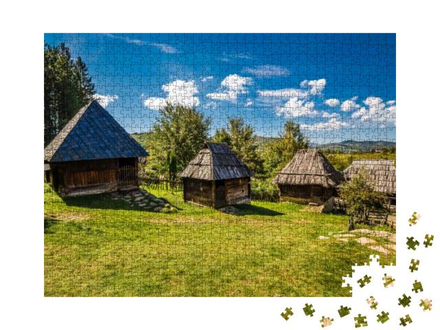 Ethno Village of Sirogojno - Zlatibor, Serbia, Europe... Jigsaw Puzzle with 1000 pieces