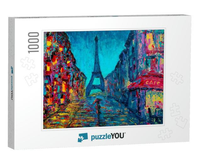 Paris Street Art Painting... Jigsaw Puzzle with 1000 pieces