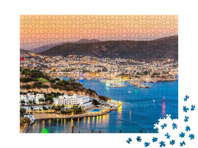View of Bodrum Castle & Marina, Turkey... Jigsaw Puzzle with 1000 pieces