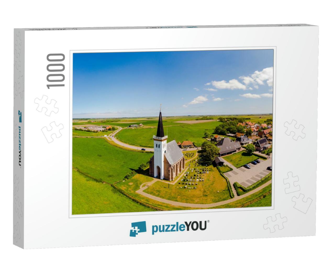 White Church Den Hoorn Texel Netherlands, Beautiful Churc... Jigsaw Puzzle with 1000 pieces