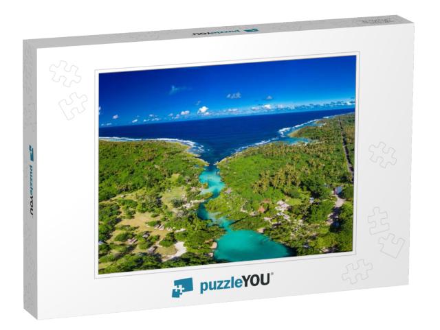 Drone View of the Blue Lagoon, Port Vila, Efate, Vanuatu... Jigsaw Puzzle