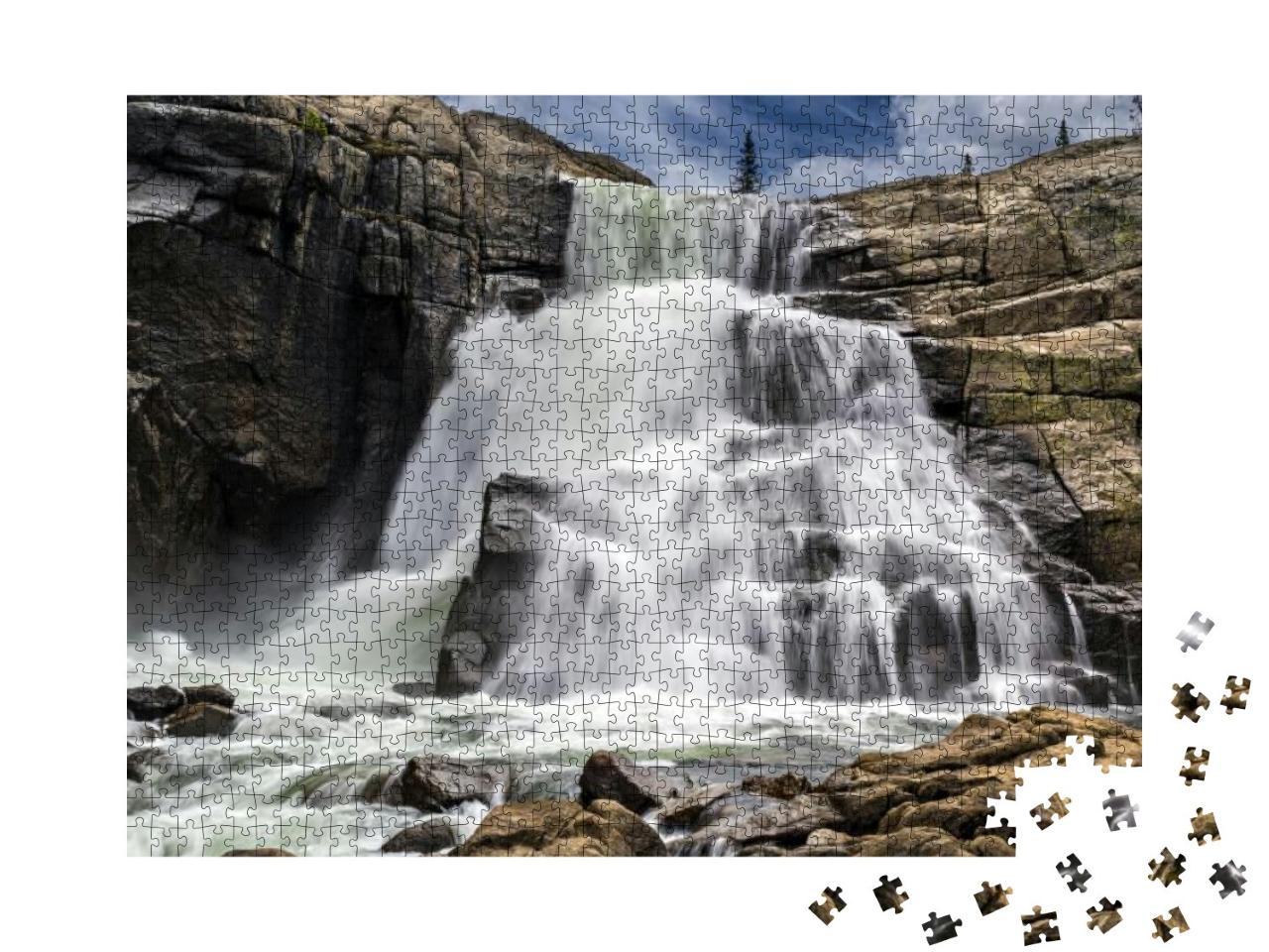 Glen Aulin Falls on the Tuolumne River, Yosemite National... Jigsaw Puzzle with 1000 pieces