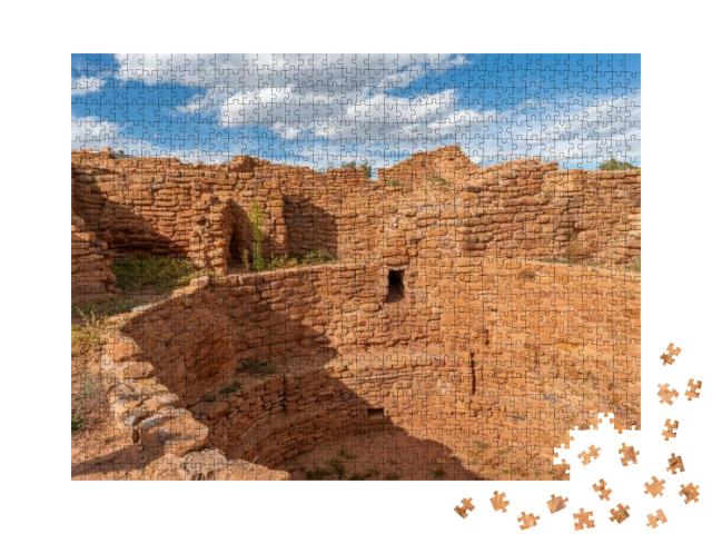 Usa, Colorado. Mesa Verde National Park, Stonewall Masonr... Jigsaw Puzzle with 1000 pieces