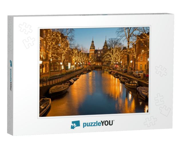 Christmas Time in Amsterdam with the Rijksmuseum in Nethe... Jigsaw Puzzle