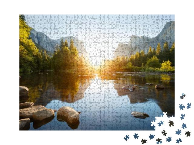 Yosemite Valley Sunrise... Jigsaw Puzzle with 1000 pieces