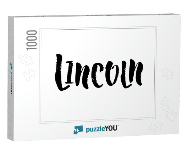 Slanted Cursive Text Design Vector of the United Kingdom... Jigsaw Puzzle with 1000 pieces