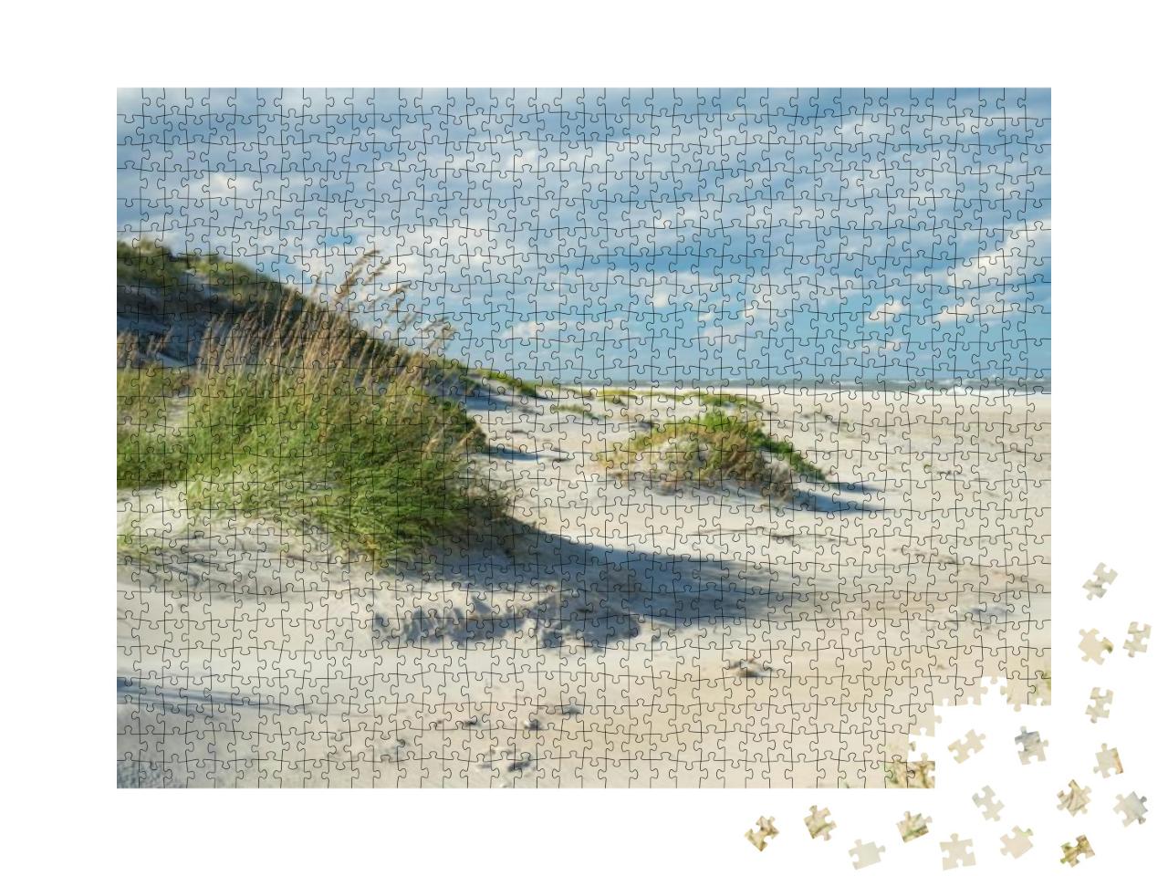 Outer Banks Sand Dunes & Grass Along the Coast of North C... Jigsaw Puzzle with 1000 pieces