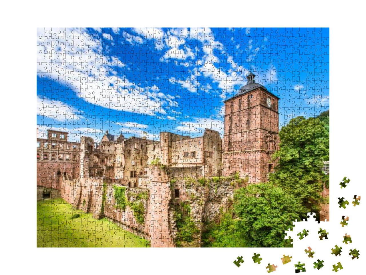 The Ruins of Heidelberg Castle Heidelberger Schloss, Heid... Jigsaw Puzzle with 1000 pieces
