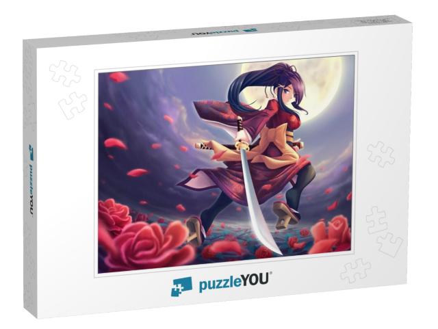 Rose Samurai... Jigsaw Puzzle