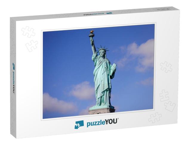 The Statue of Liberty in New York Against a Blue Sky... Jigsaw Puzzle