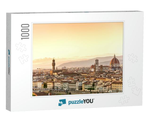 View of Florence After Sunset from Piazzale Michelangelo... Jigsaw Puzzle with 1000 pieces