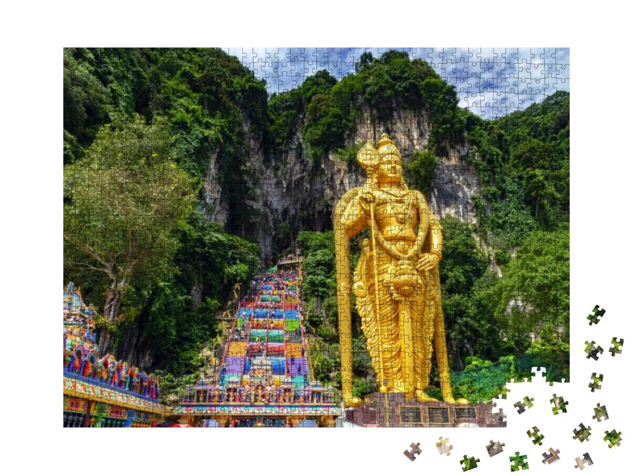 Batu Cave in Malaysia, Hinduism Temple... Jigsaw Puzzle with 1000 pieces