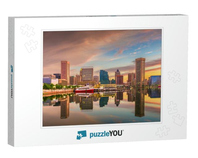 Baltimore, Maryland, USA Skyline on the Inner Harbor with... Jigsaw Puzzle