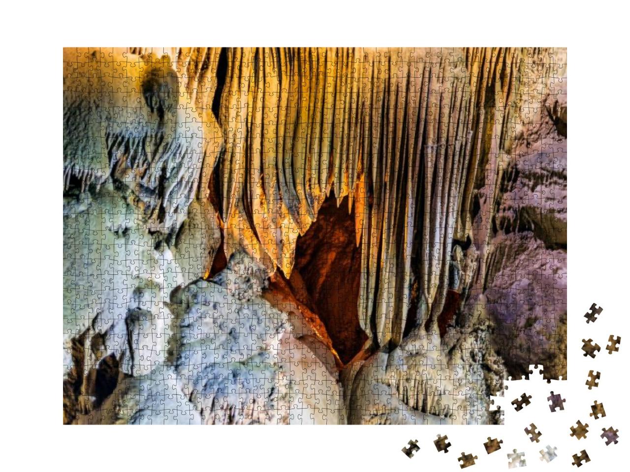 View At the Picturesque Rocks Formations in Crystal Cave... Jigsaw Puzzle with 1000 pieces