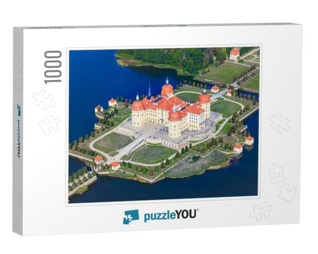 Aerial View of Moritzburg Castle, Saxony - Germany... Jigsaw Puzzle with 1000 pieces