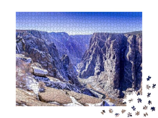 Black Canyon of the Gunnison National Park, South Rim in... Jigsaw Puzzle with 1000 pieces
