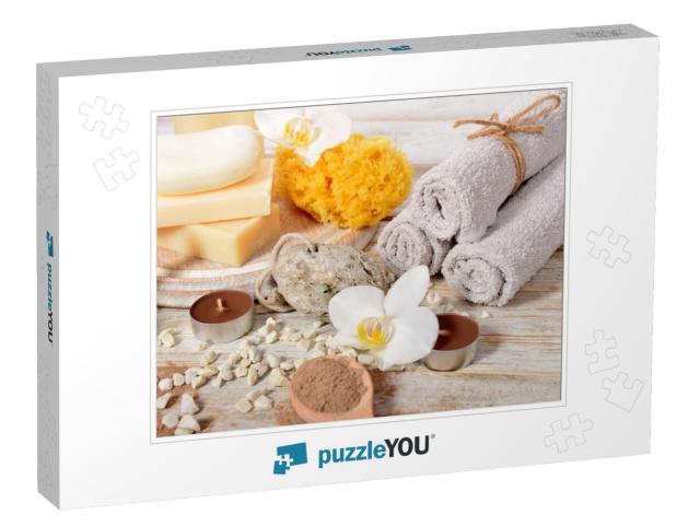 Towels Pumice, Natural Soap Dry Powder for Making Face Ma... Jigsaw Puzzle