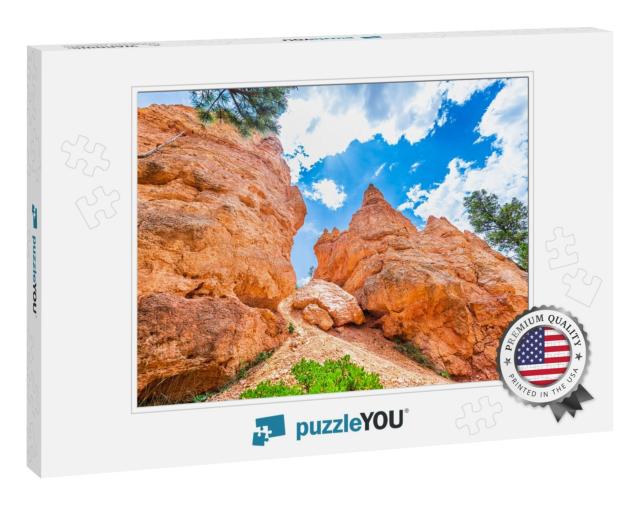 Queens Garden Navajo Loop Hiking Trail At Bryce C... Jigsaw Puzzle