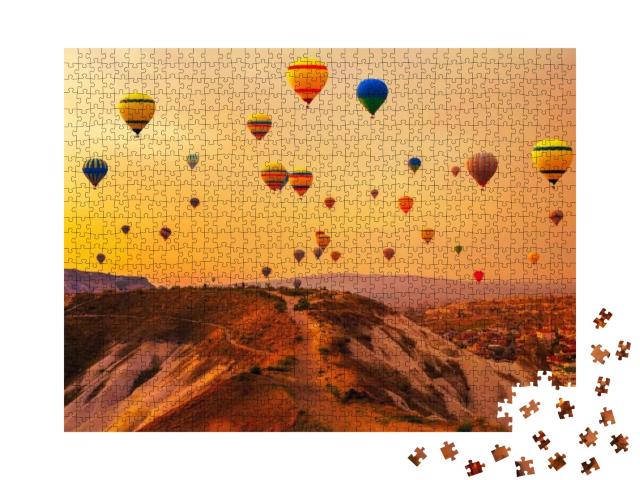 Hot Air Balloons Mountain Turkey... Jigsaw Puzzle with 1000 pieces
