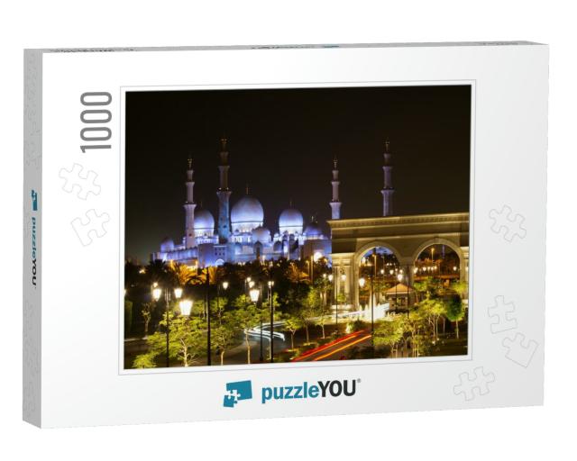 Abu Dhabi Sheikh Zayed White Mosque, the United Arab Emir... Jigsaw Puzzle with 1000 pieces
