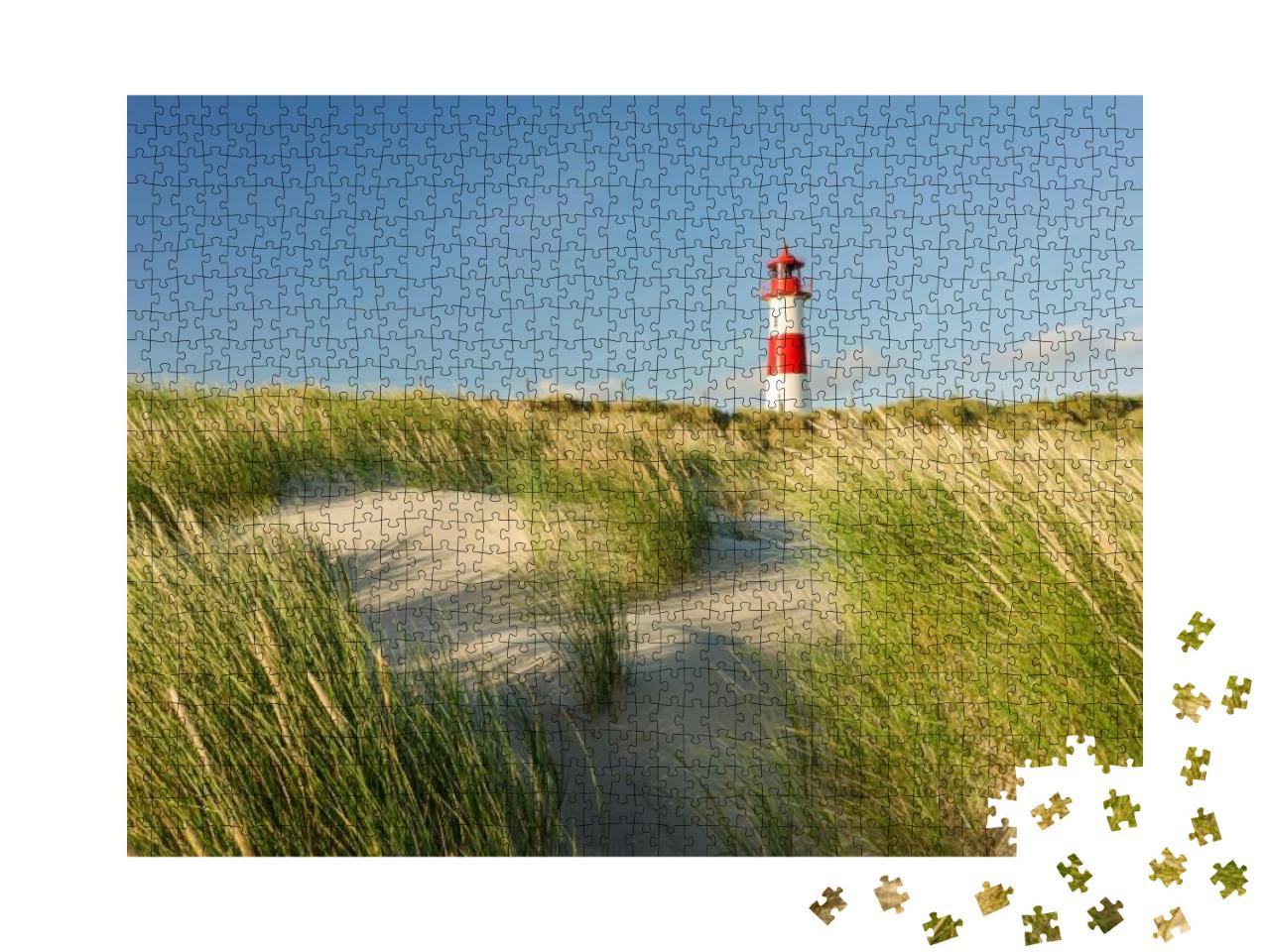 Lighthouse List East, Ellenbogen, Sylt, Schleswig-Holstei... Jigsaw Puzzle with 1000 pieces