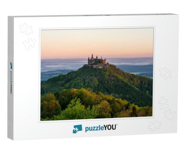 Golden Hour At Hohenzollern Castle... Jigsaw Puzzle