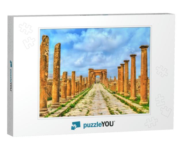 Timgad, Ruins of a Roman-Berber City, UNESCO Heritage in... Jigsaw Puzzle